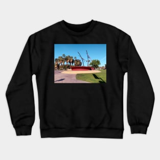 Palm Springs Architectural Fountain Crewneck Sweatshirt